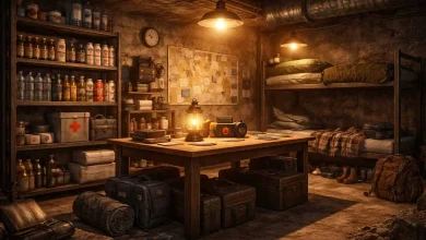 راهنمای بقا در زمان حمله هوایی با نمایش پناهگاه امن، اقدامات ایمنی و آمادگی اضطراری طبق منابع رسمی